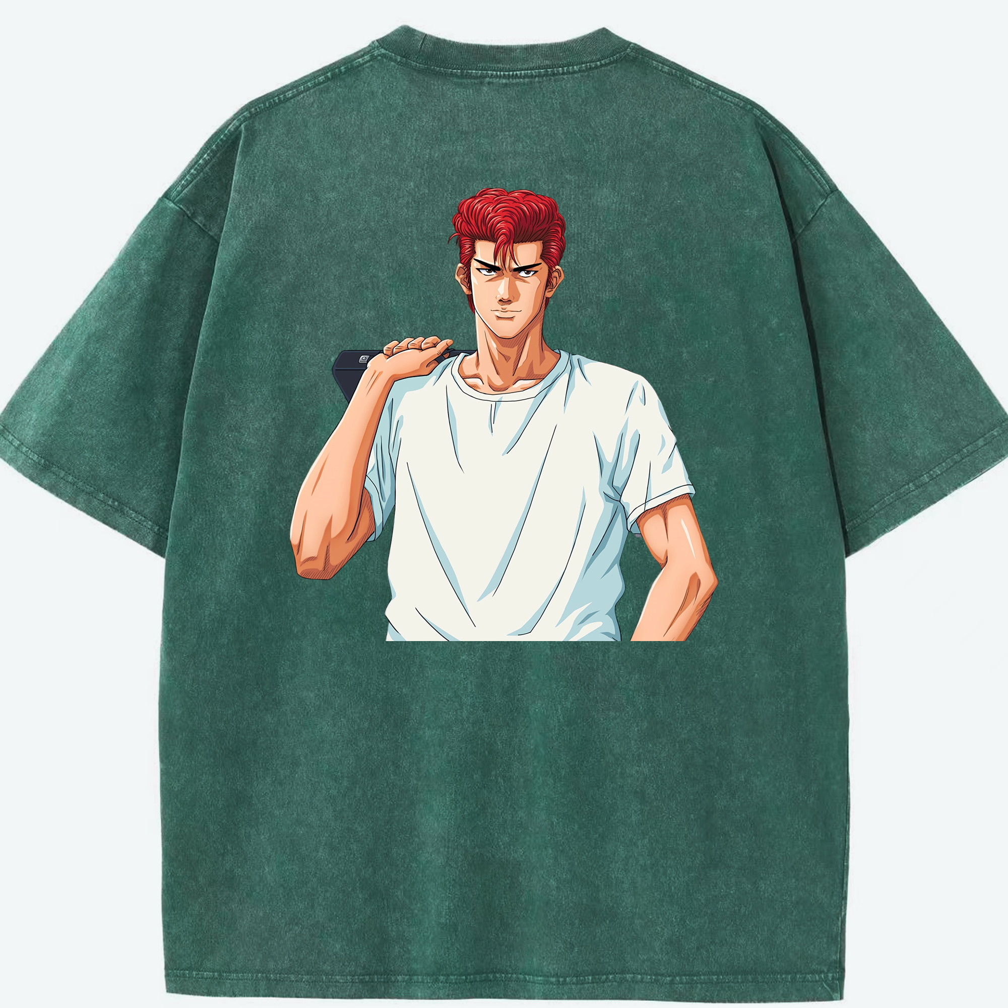 （画像用） SLAM DUNK／スラムダンク 綿100% ヴィンテージ風 半袖Tシャツ（背面プリント）